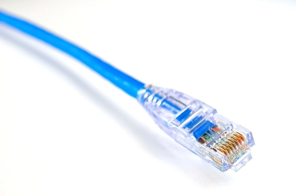 Ethernet network cable with RJ45 connector